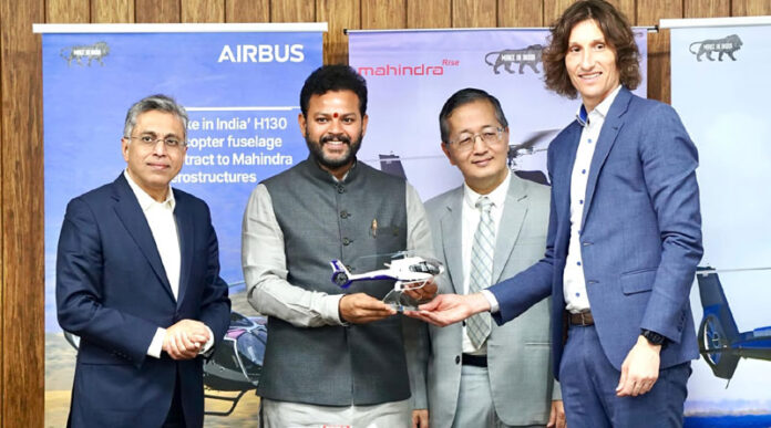 airbus-awards-‘make-in-india’-h130-helicopter-fuselage-contract-to-mahindra-aerostructures